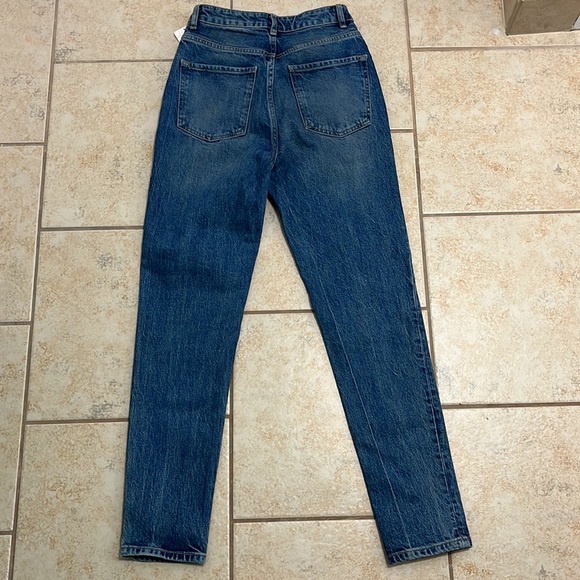 FREE PEOPLE We The Free NWT button fly high waisted jeans blue size 25 - Picture 11 of 16
